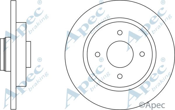 APEC BRAKING Тормозной диск DSK2628